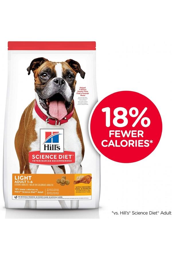 Hill's Science Diet Dry Food, Adult, for Weight Chicken Meal & Barley Recipe (30 pounds)
