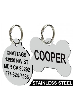 Pet Tags, Personalized Engraved Pet ID Tags for Dog & Cats