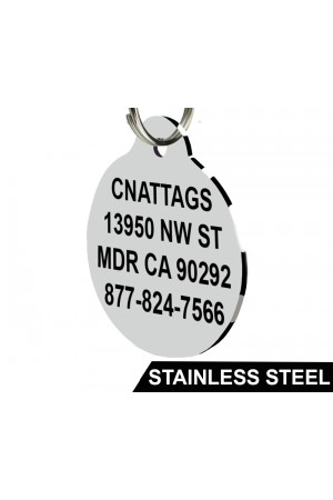 Stainless Steel Pet ID Tags (Round)